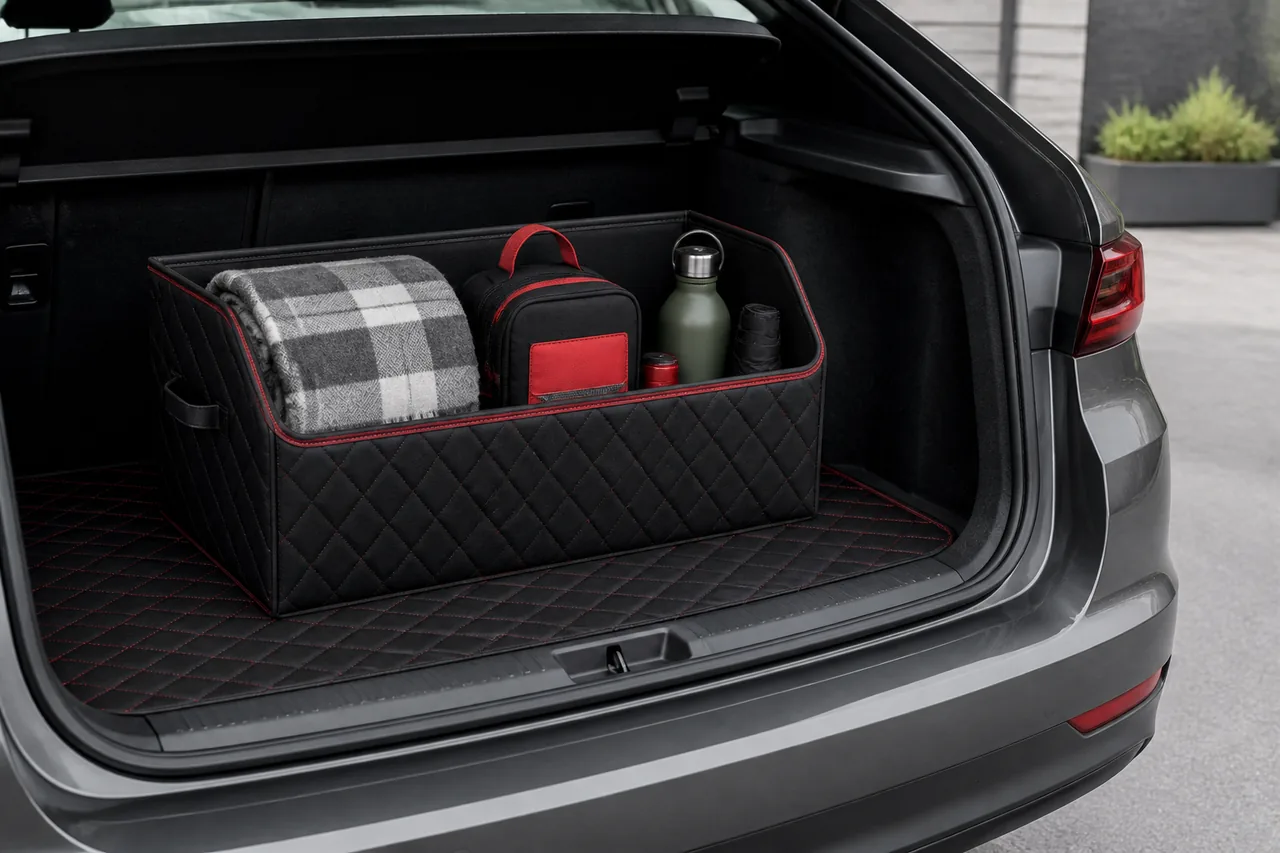 Автомобильный органайзер и защитный коврик CAR BOX