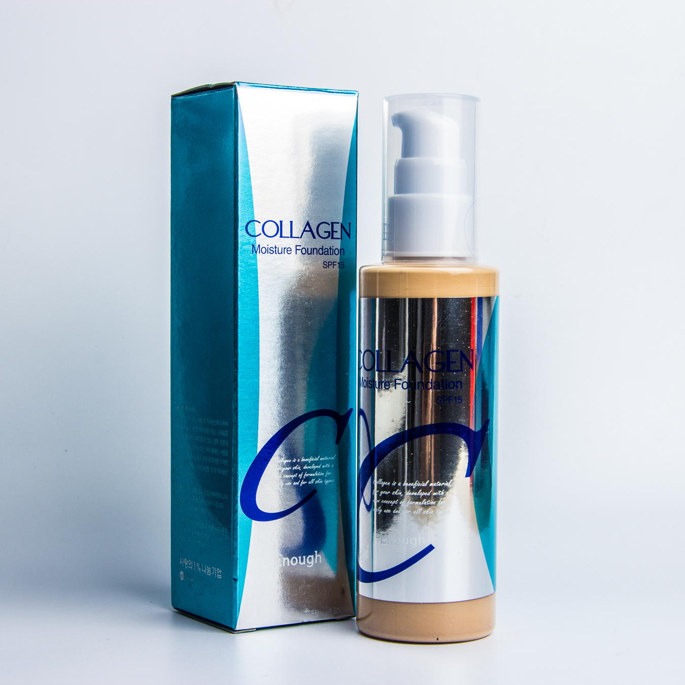 Увлажняющий тональный крем ENOUGH с коллагеном Collagen Moisture Foundation SPF 15 №21,  100мл,  Original Korea