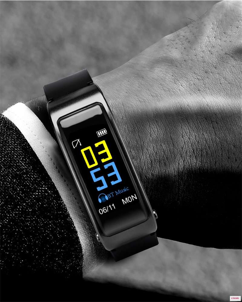 Y3 плюс Смарт Talk Band Браслет Фитнес трекер монитор сердечного ритма Bluetooth наушники Y3--_01