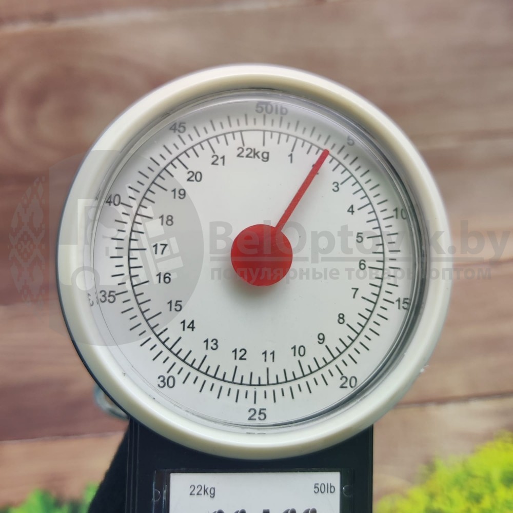 Механические весы-безмен Scale 1-22 кг с измерительной лентой 100 см ...