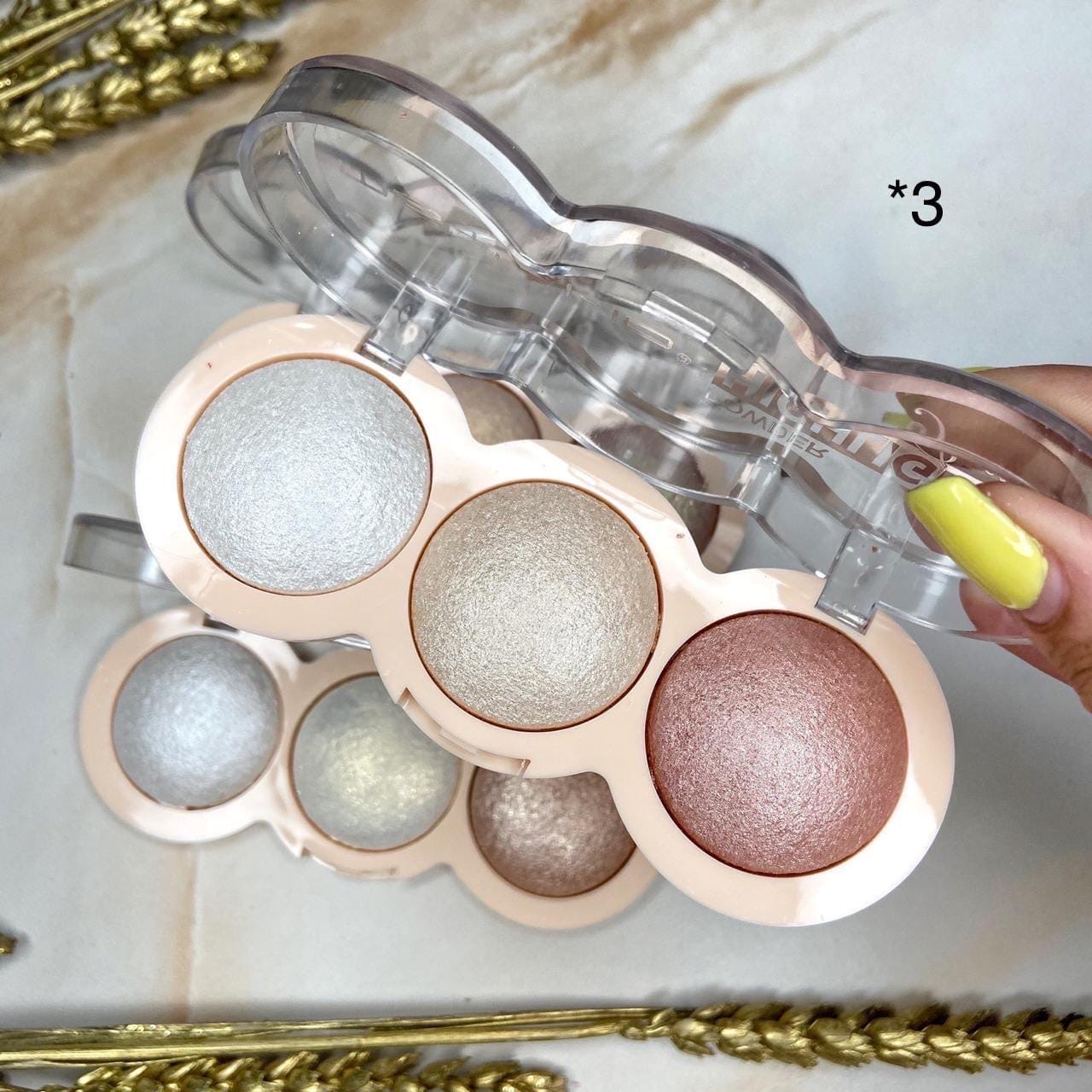 Хайлайтер Msyaho Powder Highlighter Pretty 3 color mix