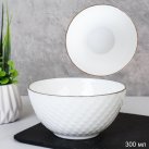 Пиала 300 мл 110 мм ЗОЛОТО плетенкаNHG45 (white GOLD) (уп72) 742965