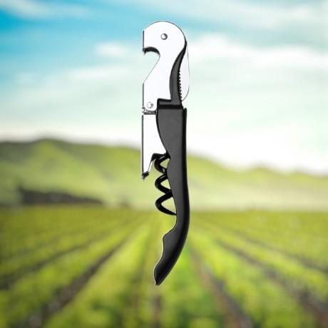 Штопор из нержавеющей стали MERLOT,с двумя положениями