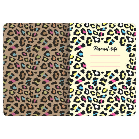 Тетрадь 60 л. в клетку обложка КРАФТ, бежевая бумага 70 г/м2, сшивка, В5 (179х250 мм), СЛОГАН, BRAUBERG, 403810