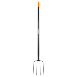 Вилы садовые цельнометаллические 22х30 см, ОБЩАЯ ДЛИНА 150 см, черенок сталь, RABBITEX (РАББИТЕКС) "LONG HANDLE", 700489