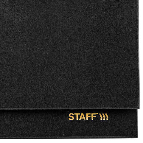 Планинг датированный 2026 300х130 мм, STAFF, гребень, обложка бумвинил, 64 л., черный, 117360