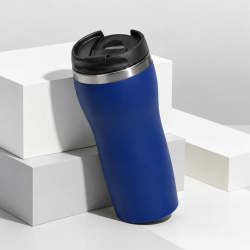 Термокружка «Double wall mug С1» soft-touch, 350 мл, Цвет синий