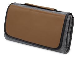 Плед для пикника «Campster», Цвет светло-серый, коричневый