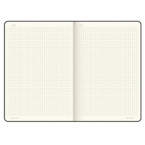 Блокнот БОЛЬШОЙ ФОРМАТ (180х250 мм) B5, BRAUBERG "Office", под кожу 80 л., клетка, красный, 113310