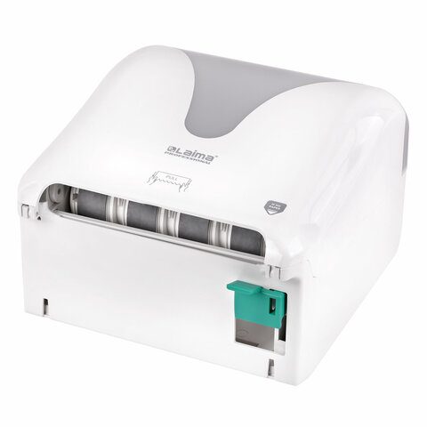 Диспенсер для полотенец в рулонах с автоотрезом листа EXTRA LAIMA PROFESSIONAL, (Система H1), 607765, 303052