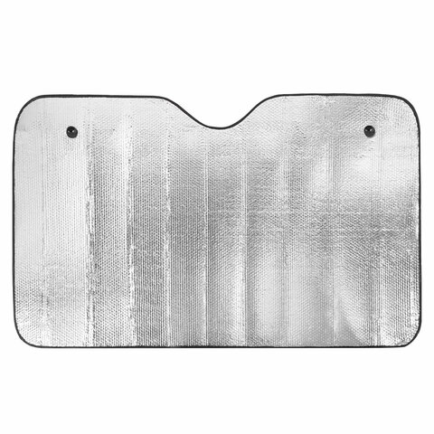 Шторка солнцезащитная 130х60 см для лобового стекла автомобиля, на присосках, DASWERK, 671251