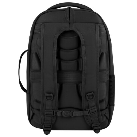 Рюкзак HEIKKI DESERTED (ХЕЙКИ) универсальный, отделение для ноутбука, EVA-спинка, черный, 48х34х18 см, 273876