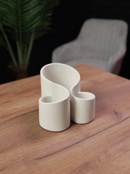 Канцелярская - Подставка для размещения канцелярии из гипса, арт. g003011