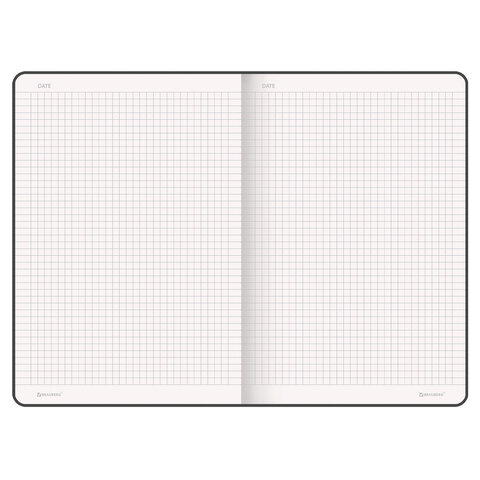 Блокнот БОЛЬШОЙ ФОРМАТ (180х250 мм) В5, BRAUBERG ULTRA, балакрон, 80 г/м2, 96 л., клетка, темно-синий, 113061