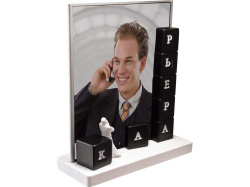 Фоторамка «Карьера», Цвет черный/белый/серебристый