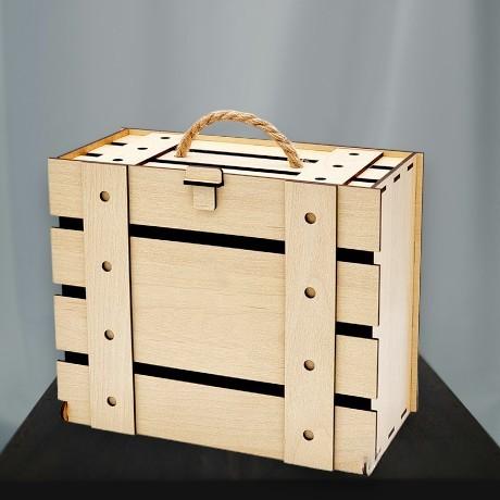 Чемоданчик ламинированный из HDF 19*23*11,5 см 