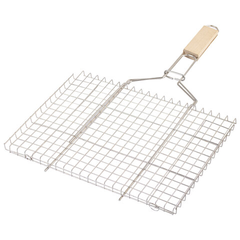 Решетка-гриль универсальная, размер 350х260 мм, глубина 15 мм, никелированное покрытие, РГУ2НЭ