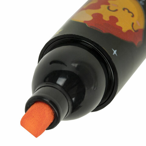 Набор текстовыделителей 6 НЕОНОВЫХ ЦВЕТОВ, ЮНЛАНДИЯ "КОСМОС", линия 1-5 мм, 152512