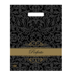 Пакет с вырубной ручкой ПВД, 37х30 см, "Перфекто Шайн", 90 мкм, н00112589