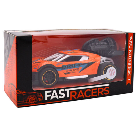 Машинка металлическая, инерционная, СВЕТ, ЗВУК, ПАР, 14 см, АССОРТИ, FUNKY TOYS