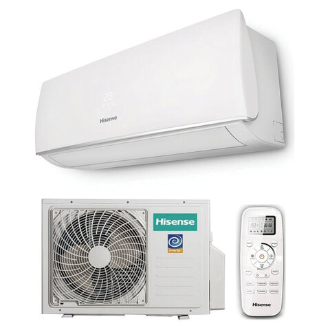 Сплит-система инверторная HISENSE AS-24UW4RFBDB00, внешний и внутренний блок, площадь помещения до 70 м2, НС-1414390