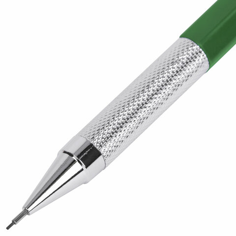 Карандаш механический 0,7 мм, HB, BRAUBERG "METALLIC X-07", металлические детали, 181975