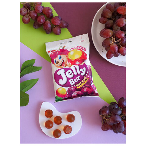 Мармелад жевательный ORION "Jelly Boy" со вкусом красного винограда, 66 г