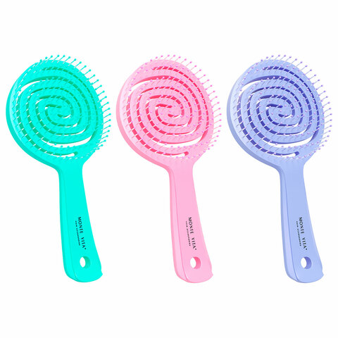 Расческа для волос массажная 18х8 см, цвета АССОРТИ MONTE VITA (МОНТЕ ВИТА), 457423