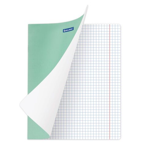 Тетради ДЭК 24 л. КОМПЛЕКТ 20 шт. BRAUBERG "КЛАССИКА NEW", клетка, обложка картон, ЗЕЛЕНАЯ, 880065