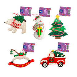 Украшение елочное (1 шт.) "Xmas Toys" 11,5х9 см, полимерная глина, ассорти 5 дизайнов, ЗОЛОТАЯ СКАЗКА, 592412