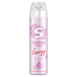Дезодорант-антиперспирант женский 145 мл, S’COSMETIC "Energy", СИБИАР, 5-05.01.025.15
