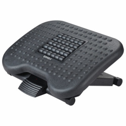Подставка для ног BRABIX "Ultra 2" 44х34 см, массажер, регулировка высоты и угла наклона, 533037