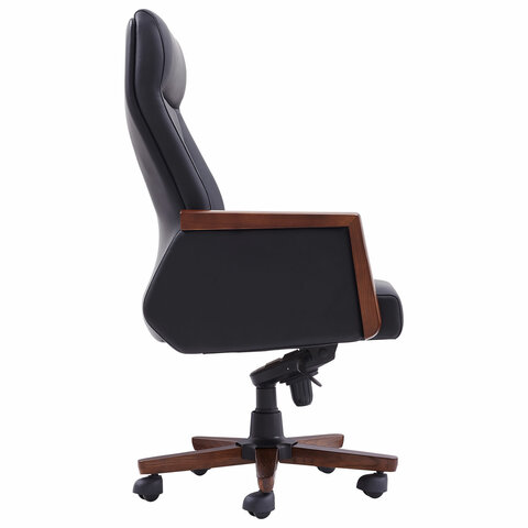 Кресло HAWASAN ''Overlord EX-770'', мультиблок, дерево, натуральная кожа, черное, 532934