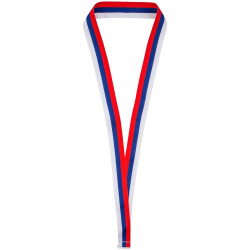 Лента для медали с пряжкой Ribbon, триколор, 45x2,5 см