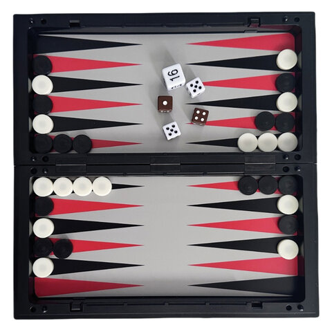 Шахматы, шашки, нарды магнитные "3в1" ХИТ, доска 25*25см, ЗОЛОТАЯ СКАЗКА, 665763