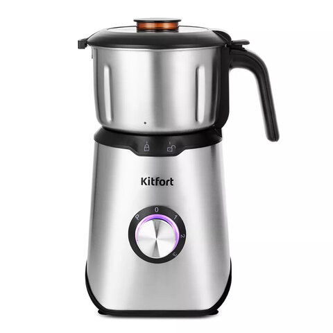 Блендер стационарный KITFORT КТ-1344, 800 Вт, 3 скорости, чаша 1,5 л, металл, черный/серебро