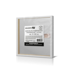 Холсты на подрамнике, набор 2 штуки, BRAUBERG ART BASIC, 20х20 см, 280 г/м2, хлопок, грунт, 192670
