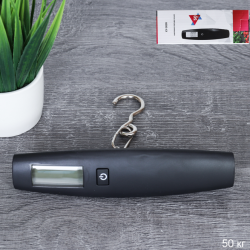 Весы портативные 50 кг с крюком / Y285 /уп 100/ без батареек