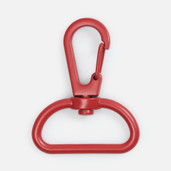 Застежка-карабин Snap Hook, L, красная, 2,9х4 см