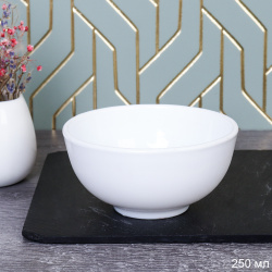 Пиала 250 мл 110 мм белая / BY13W40JC /уп 144/