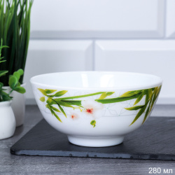 Пиала 280 мл 110 мм / W45/3 (6773) /уп 3/72/ Бамбук с орхидеей