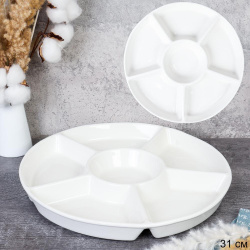 Блюдо менажница 6 секций / L11 /уп 10/