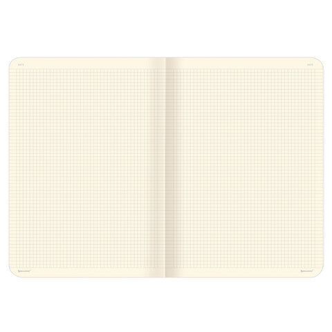 Тетрадь 60 л. в клетку обложка гладкий кожзам, сшивка, А4 (210х297мм), ТЕМНО-СИНИЙ, BRAUBERG VIVA, 403906