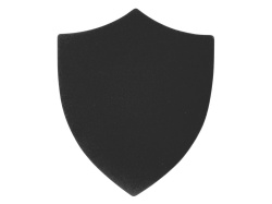 Патч «Щит», nubuk, Цвет черный