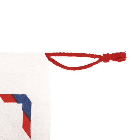 Подарочный мешок (1 шт.) новогодний, 40х60 см, "Почта Деда Мороза", полиэстер, хлопок, ЗОЛОТАЯ СКАЗКА, 592538