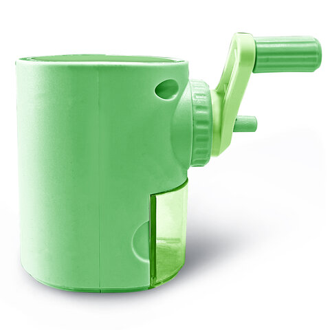 Точилка механическая BRAUBERG KIDS, для простых и цветных карандашей, корпус мятный, крепление к столу, 272003