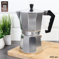 Кофеварка гейзерная 450 мл 9 чашек / LV-186 /уп 24/