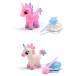 Фигурка антистресс "Единорог с аксессуарами", 7 см, ассорти 2 вида, JOLLY JOT (ДЖОЛЛИ ДЖОТ), 666184