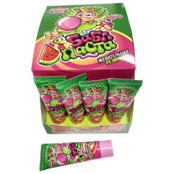 Жевательная резинка "Бабл паста" со вкусом арбуза, 20 г, КАНДИ КЛАБ, GUM096