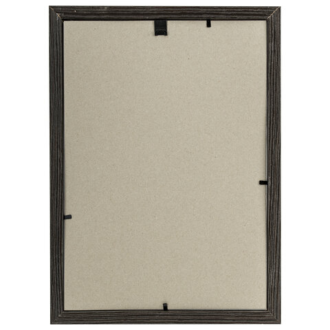 Рамка 21х30 см со стеклом, багет 18 мм МДФ, STAFF "Grand", цвет венге, 391330